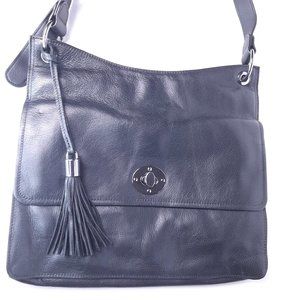 Rachel Roy Women Black Pebble Leather Multi Crossb